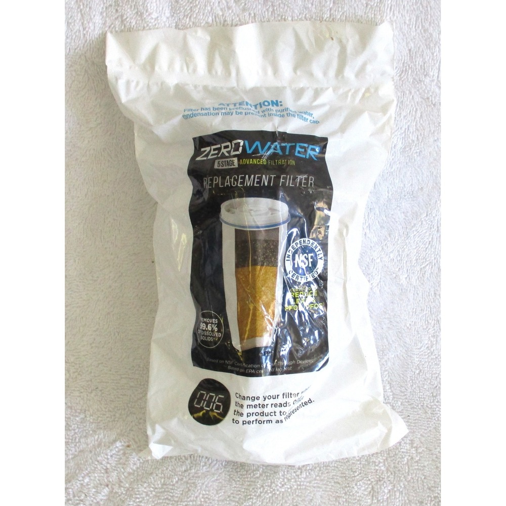ZeroWater 5-Stage Advanced Filtration Replacement Filter NSF Certified White